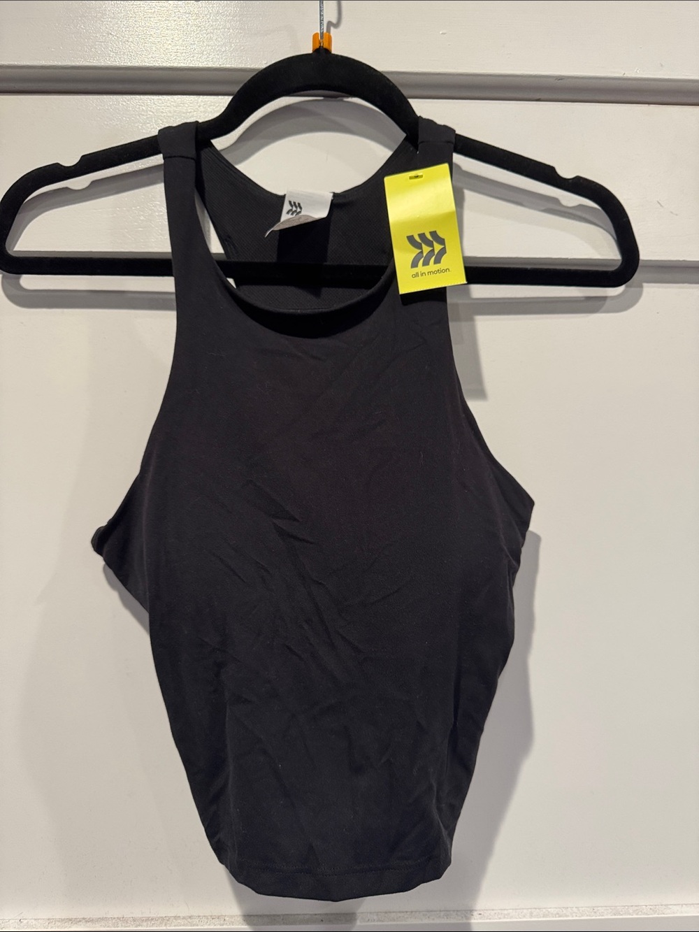 New Small all in motion Black Racerback Tank